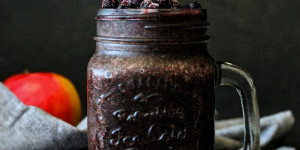 Beitragsbild des Blogbeitrags Heidelbeer Spinat Smoothie