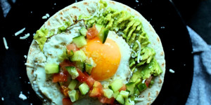 Beitragsbild des Blogbeitrags Frühstücks Taco