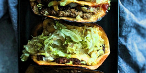 Beitragsbild des Blogbeitrags Dreierlei Burger Tacos 
