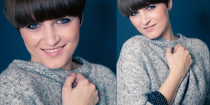 Beitragsbild des Blogbeitrags Portrait Fotoshooting mit Kerstin im Studio