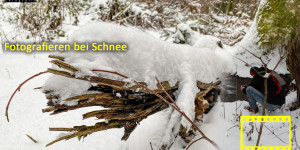 Beitragsbild des Blogbeitrags Fotografieren bei Schnee im Wald 
