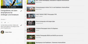 Beitragsbild des Blogbeitrags YouTube Video Playlist Fotografieren mit dem Smartphone für Anfänger und Amateure 