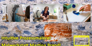 Beitragsbild des Blogbeitrags Intuitive Prozessmalerei Malwerkstatt Martina Brandl