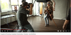 Beitragsbild des Blogbeitrags Fotografie & Photoshop/ komplettes Fotoshooting / 4 Stunden / zwei Workflows kostenloses Video Tutorial von Calvin Hollywood