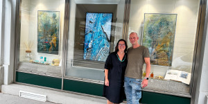 Beitragsbild des Blogbeitrags Summerbreeze of Elba Malwerkstatt Martina Brandl Dr. Ebner Feinparfumerie Acqua dellElba „Diva“ und „Come fly with me“