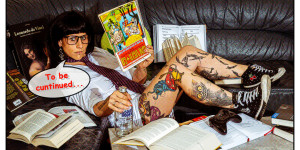 Beitragsbild des Blogbeitrags Comic Book Pop Art Style Fotoshooting mit Elke Little Crazyinkedgirl Tattoomodel 