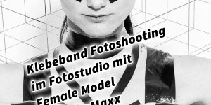Beitragsbild des Blogbeitrags Klebeband Fotoshooting im Fotostudio mit Female Model Viktoria Maxx #TapeTheModelPhotography