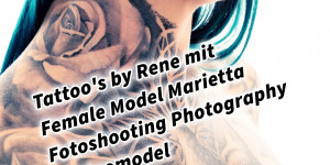 Beitragsbild des Blogbeitrags Tattoos by Rene mit Female Model Marietta Fotoshooting Photography Tattoomodel Brustkorb und Hals