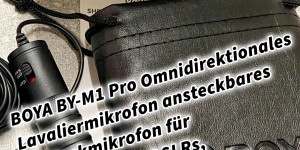 Beitragsbild des Blogbeitrags BOYA BY-M1 Pro Omnidirektionales Lavaliermikrofon Ansteckbares Ansteckmikrofon für Smartphones, DSLRs, Camcorder, Audiorecorder, PC-Aufnahme 