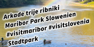 Beitragsbild des Blogbeitrags Arkade trije ribniki Maribor Park Slowenien #visitmaribor #visitslovenia Stadtpark