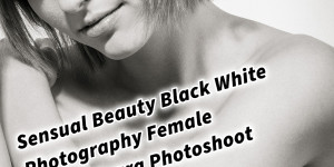 Beitragsbild des Blogbeitrags Sensual Beauty Black White Photography Female Model Kyara Photoshoot 