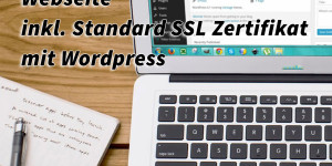 Beitragsbild des Blogbeitrags Erstelle deine Webseite mit WordPress und schütze sie mit einem Standard SSL Zertifikat 