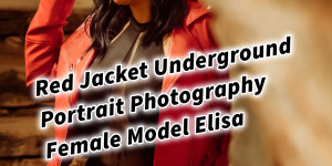 Beitragsbild des Blogbeitrags Red Jacket Underground Portrait Photography Female Tattoo Model Elisa