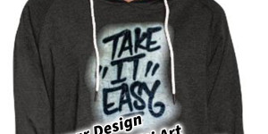 Beitragsbild des Blogbeitrags Streatwear Design Take It Easy Graffiti Art T-Shirt und weitere Produkte Spreadshirt & Amazon Merch 
