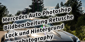 Beitragsbild des Blogbeitrags Mercedes Auto Photoshop Bildbearbeitung Retusche Lack und Hintergrund #carphotography 