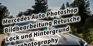 Beitragsbild des Blogbeitrags Mercedes Auto Photoshop Bildbearbeitung Retusche Lack und Hintergrund #carphotography