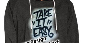 Beitragsbild des Blogbeitrags Streatwear Design Take It Easy Graffiti Art T-Shirt und weitere Produkte Spreadshirt & Amazon Merch