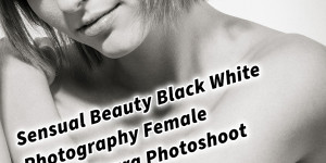 Beitragsbild des Blogbeitrags Sensual Beauty Black White Photography Female Model Kyara Photoshoot