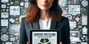 Beitragsbild des Blogbeitrags Content Recycling: So nutzt du schon vorhandene Inhalte wie Fotos und Videos effektiv wieder. Wie werde ich im Internet sichtbar?!: Starte mit Social Media für Erfolg durch deinen Online Auftritt und mehr Sichtbarkeit