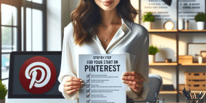Beitragsbild des Blogbeitrags StepByStep Checkliste für deinen Start auf Pinterest. Wie werde ich im Internet sichtbar?!: Starte mit Social Media für Erfolg durch deinen Online Auftritt und mehr Sichtbarkeit