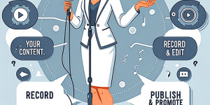 Beitragsbild des Blogbeitrags StepByStep Checkliste Schritt für Schritt zu deinem eigenen erfolgreichen Podcast. Wie werde ich im Internet sichtbar?!: Starte mit Social Media für Erfolg durch deinen Online Auftritt und mehr Sichtbarkeit