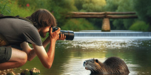 Beitragsbild des Blogbeitrags Quicktipp Tierfotografie: Fresse halten und Ruhe bewahren ;) Leise sein statt Mega Tele Objektiv / Nutria am Fluss / Naturfotografie Landschaftsfotografie. Fotografieren und Filmen mit dem Smartphone: Bessere Fotos und Videos mit dem Handy für Freizeit, Hobby und Business