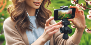 Beitragsbild des Blogbeitrags Naturvideos im Frühling erstellen mit Kamera oder Smartphone. Fotografieren und Filmen mit dem Smartphone: Bessere Fotos und Videos mit dem Handy für Freizeit, Hobby und Business 