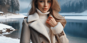 Beitragsbild des Blogbeitrags Female Model Portrait Fotoshooting Packer Stausee im Winter Steiermark YouTube Shorts 