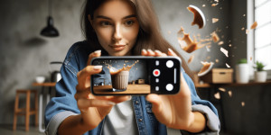 Beitragsbild des Blogbeitrags SloMo Slow Motion iPhone Smartphone FiLMiC Pro Video Premiere Pro Kaffee Tasse Destroying Things DIY Low Budget. Fotografieren und Filmen mit dem Smartphone: Bessere Fotos und Videos mit dem Handy für Freizeit, Hobby und Business 