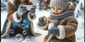 Beitragsbild des Blogbeitrags Seifenblasen bei jedem Wetter: Kreativer Fototipp mit dem Smartphone. Fotografieren und Filmen mit dem Smartphone: Bessere Fotos und Videos mit dem Handy für Freizeit, Hobby und Business