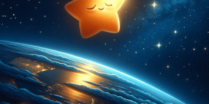 Beitragsbild des Blogbeitrags Die Reise des kleinen Sterns. Gute Nacht Geschichten für Kinder zum Einschlafen für eine schöne Reise ins Traumland zum Vorlesen und selber lesen lassen mit Mehrwert, Wissen und Lernerfolg Kinderbuch von Markus Flicker