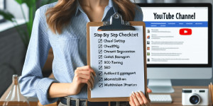 Beitragsbild des Blogbeitrags StepByStep Checkliste für einen erfolgreichen YouTube Kanal: Eine Checkliste zur Einrichtung und Optimierung für dein zukünftiges Business. Wie werde ich im Internet sichtbar?!: Starte mit Social Media für Erfolg durch deinen Online Auftritt und mehr Sichtbarkeit