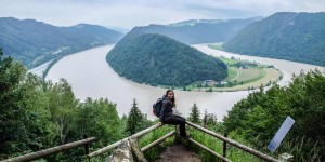 Beitragsbild des Blogbeitrags The Danube Cycle Path in Austria – Visiting the Schlögener Schlinge Loop Near Linz 
