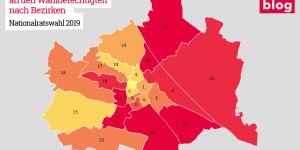 Beitragsbild des Blogbeitrags Grafik: Anteil der Nicht-WählerInnen an den Wahlberechtigten nach Bezirken 