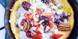 Beitragsbild des Blogbeitrags Süßes Keto-Omelette