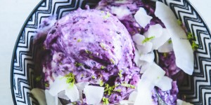 Beitragsbild des Blogbeitrags Frozen Blueberry Skyr 