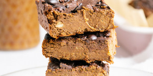 Beitragsbild des Blogbeitrags Protein-Brownies – vegan & zuckerfrei
