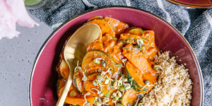 Beitragsbild des Blogbeitrags Schnelles Pfannengemüse mit würziger Sauce