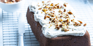 Beitragsbild des Blogbeitrags Schoko Spekulatius Kuchen: Weihnachtlicher Genuss