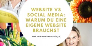 Beitragsbild des Blogbeitrags Eigene Website oder Social Media: Warum du als Gründerin eine eigene Website brauchst