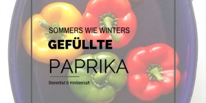 Beitragsbild des Blogbeitrags Auf Vorrat kochen: Gefüllte Paprika mit Paradeisersauce