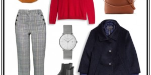 Beitragsbild des Blogbeitrags Outfit-Inspiration: Glencheck, Rot & ganz viel Herbst! 