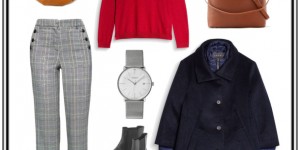 Beitragsbild des Blogbeitrags Outfit-Inspiration: Glencheck, Rot & ganz viel Herbst!