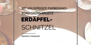 Beitragsbild des Blogbeitrags Steirische Erdäpfelschnitzel mit Parmigiano-Kürbiskern-Panade 