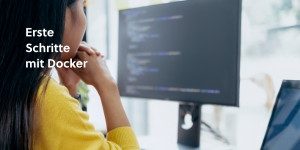 Beitragsbild des Blogbeitrags Erste Schritte mit Docker