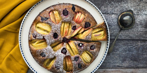 Beitragsbild des Blogbeitrags Lock down light Apfelkuchen