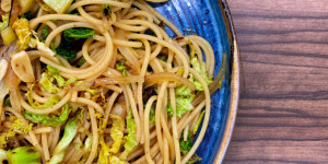 Beitragsbild des Blogbeitrags Wirsing Pasta mit Carmesan