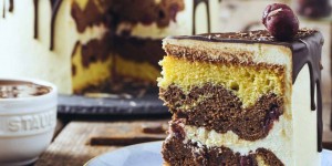 Beitragsbild des Blogbeitrags Donauwellen Torte