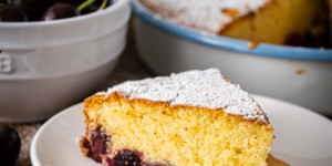 Beitragsbild des Blogbeitrags Kirschkuchen mit Jeden Tag® 