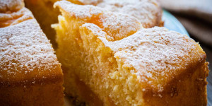 Beitragsbild des Blogbeitrags Buttermilchkuchen – schnell und einfach